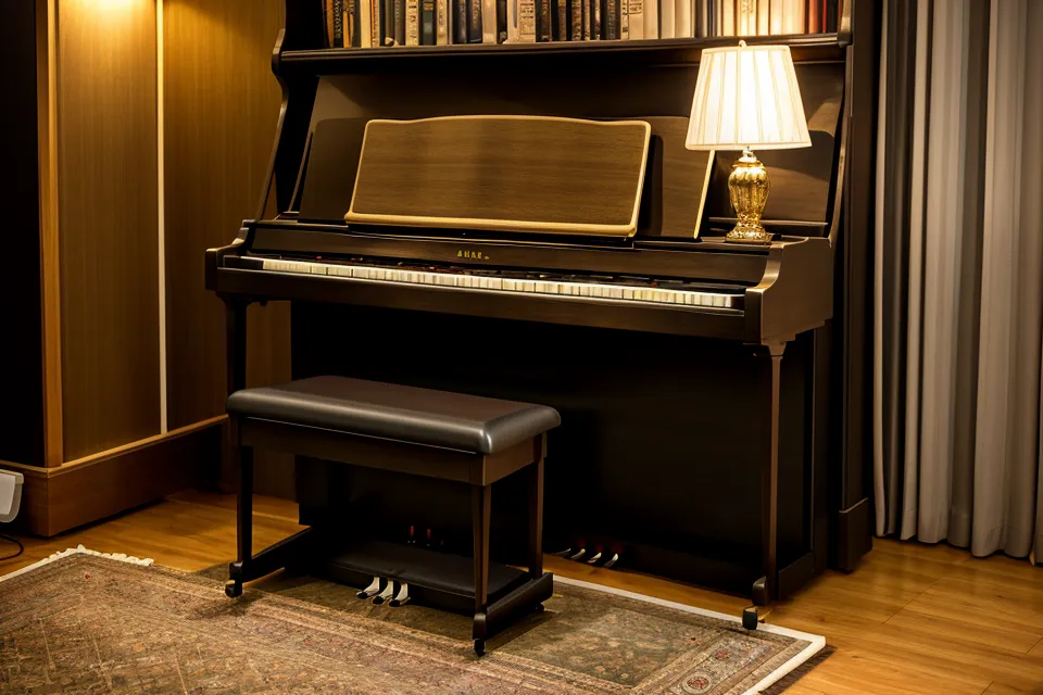 Altes Klaviernotenheft von 1994 aufgeschlagen auf dem Digitalpiano während des Klavier-Wiedereinstiegs