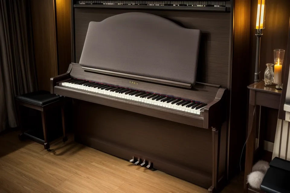 Klavier Anschlag verbessern mit der RS-Piano-Akademie im flexiblen Selbststudium – Frau übt Anschlagtechnik beim Klavier-Wiedereinstieg am Digitalpiano