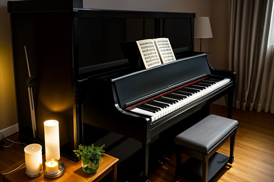 Frisch gedruckte Klaviernoten kostenlos aus dem Internet neben einem alten Notenheft – Musikressourcen für den Klavier-Wiedereinstieg