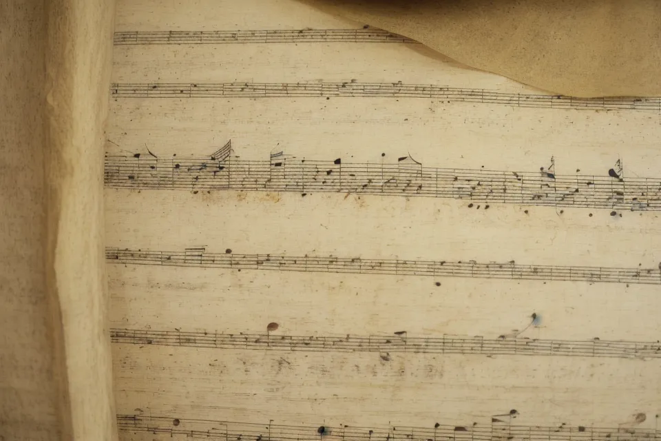 Vergilbtes Notenheft als Symbol für den Klavier-Wiedereinstieg nach Jahren Pause